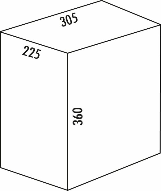 Wesco 8010117 Bacs de rechange aluminium gris 20 litres