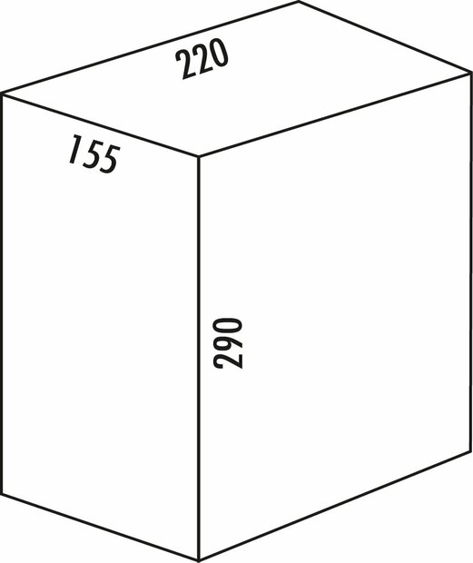 Wesco 8010124 Bacs de rechange aluminium gris 8 litres