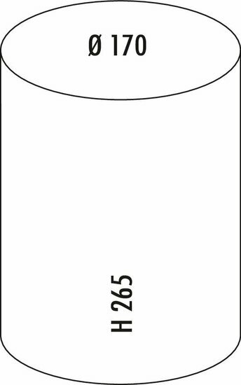 Wesco Cosmetische emmer 113 zwart mat