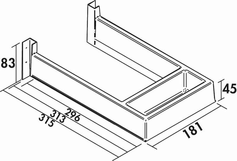 Wesco 8032203 Passo Siphonschutz 2 oriongrau