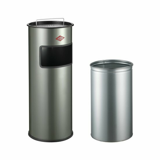 Wesco Staande Asbak 24 Nieuwzilver