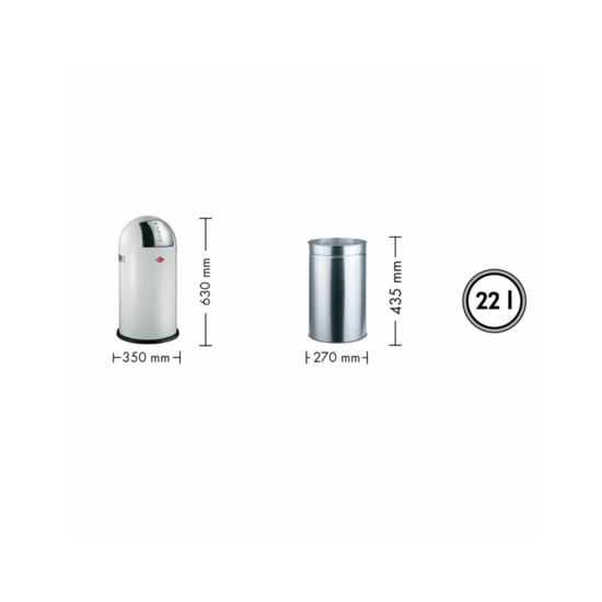 Wesco Pushboy Junior Munt 22 L