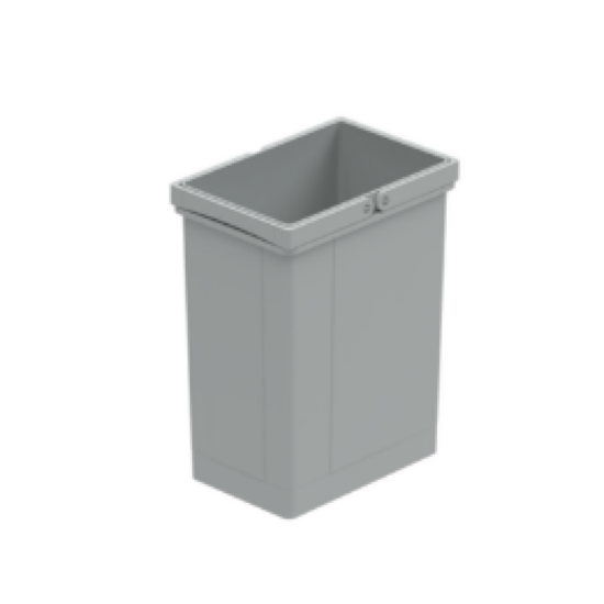 Seau en aluminium &agrave; double poign&eacute;e Wesco 8011495, gris, 8 litres