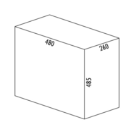 Wesco 8011461 Traditionline Double-Boy 485 S/300-3 mit Frontanschluss