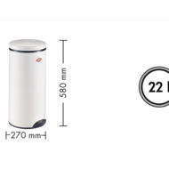 Wesco Gastro Pedaalafvalverzamelaar 127 Wit 22 L